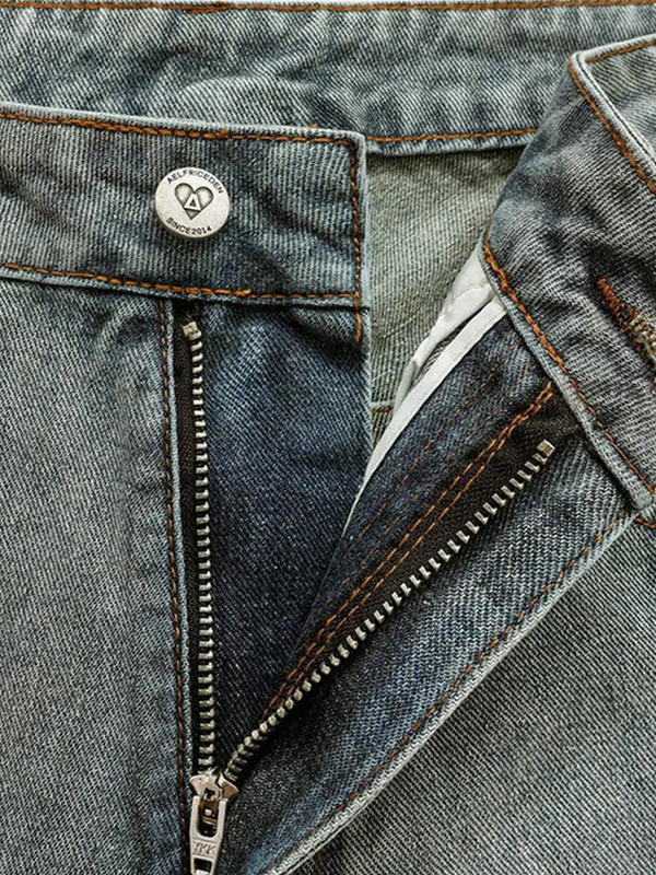 EMMIOL Pantalones cortos vaqueros de diseño retro