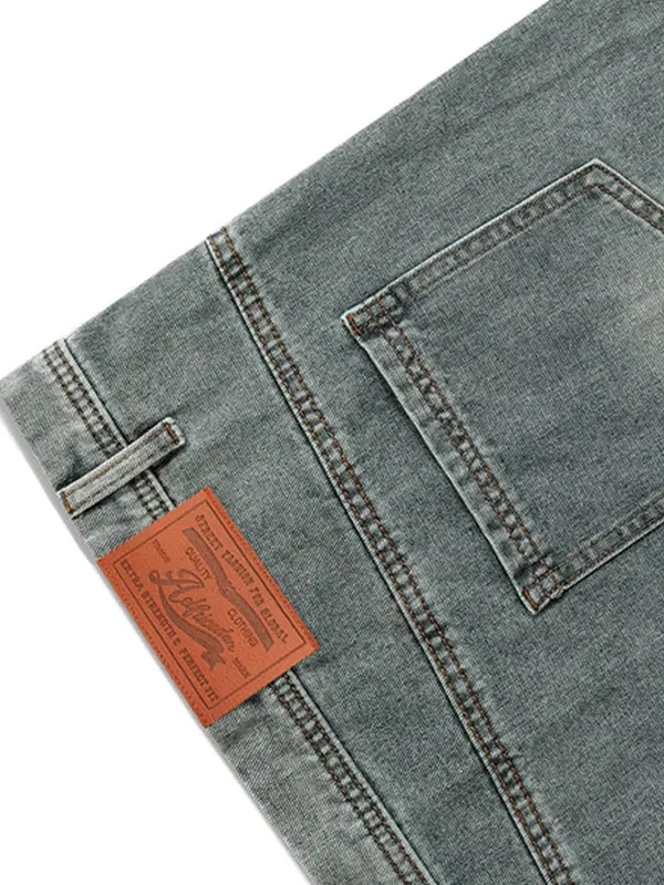 EMMIOL Pantalones cortos vaqueros de diseño retro