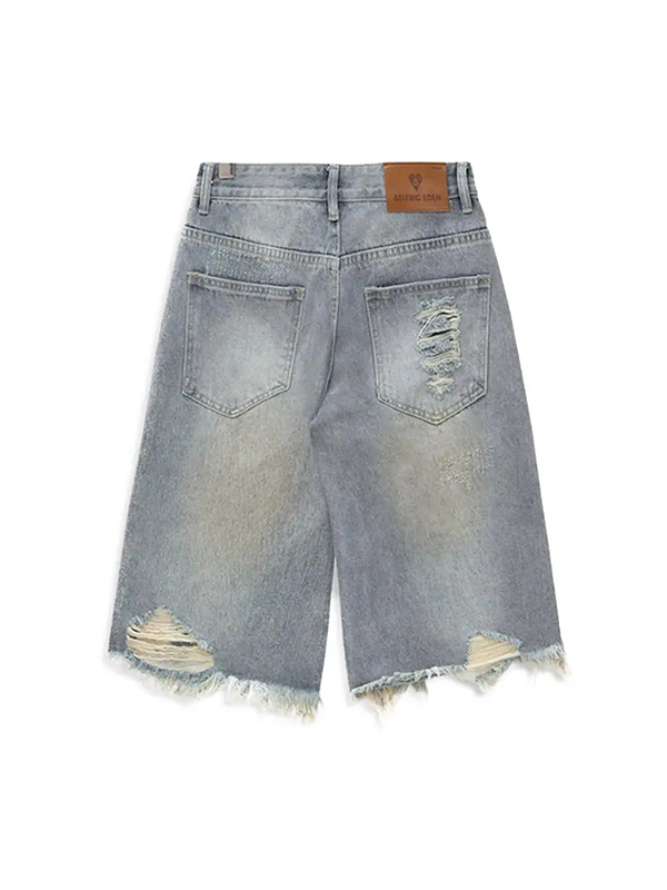 EMMIOL Retro-Strass-Denim-Shorts