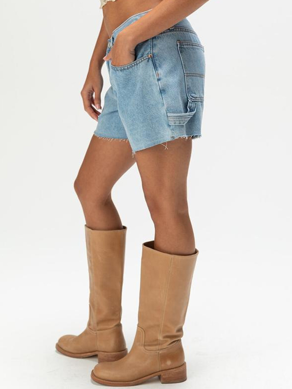 EMMIOL Pantalones cortos vaqueros de corte A