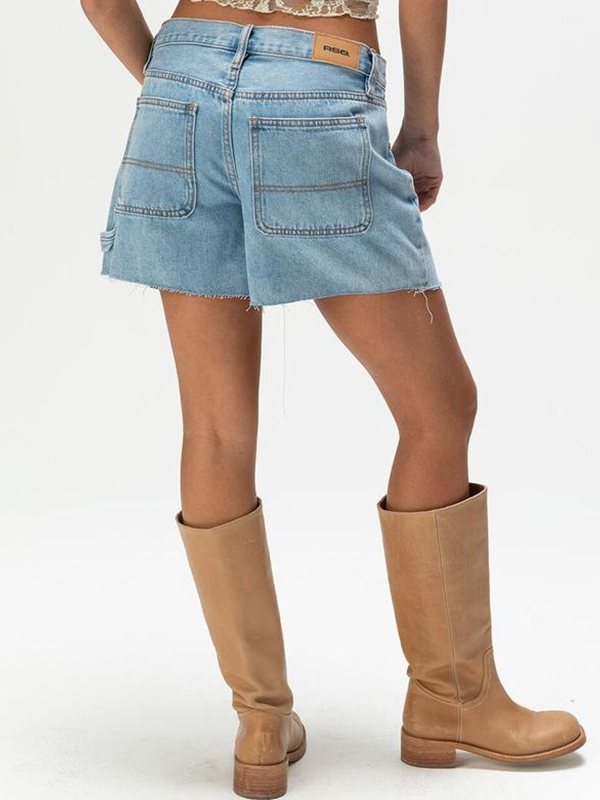 EMMIOL Pantalones cortos vaqueros de corte A