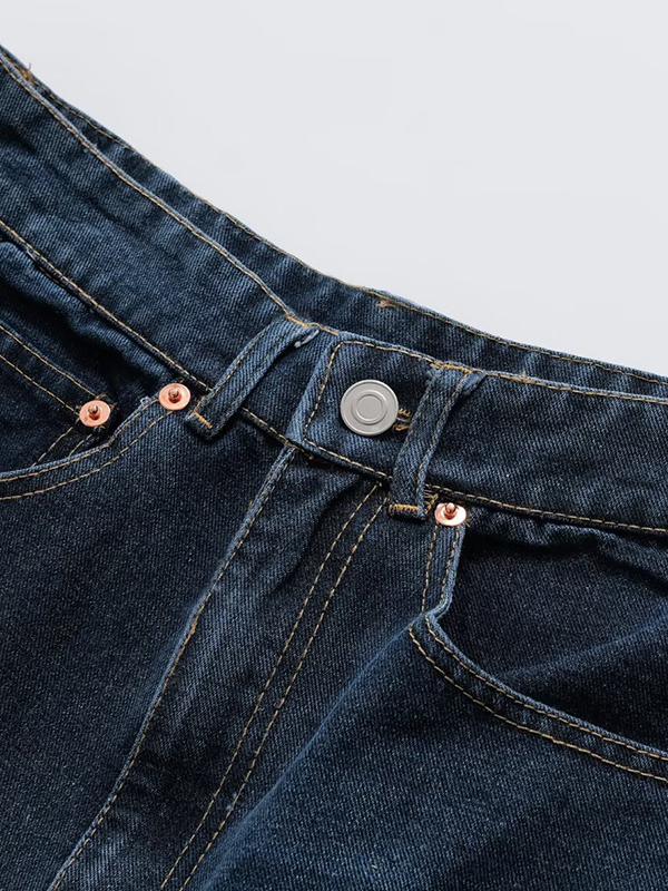 EMMIOL Pantalones cortos vaqueros con lazo de cuentas