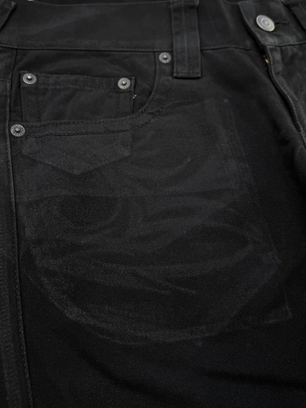 EMMIOL Jeans stile boyfriend gotico