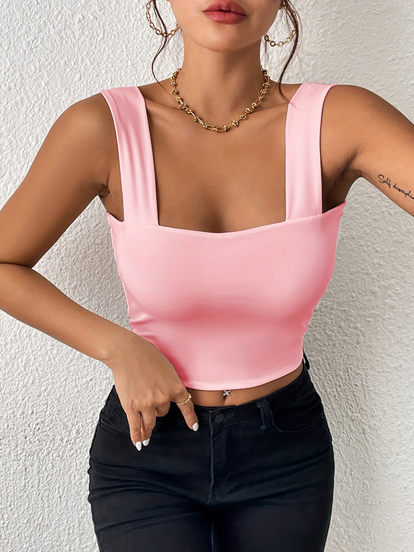 EMMIOL Wide Straps Tank Top