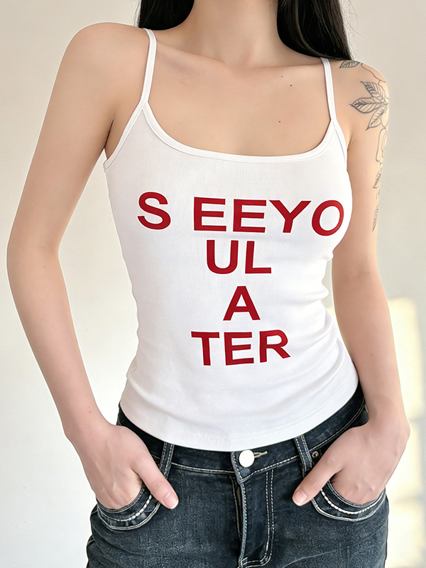 EMMIOL Bedruckte, figurbetonte Neckholderweste