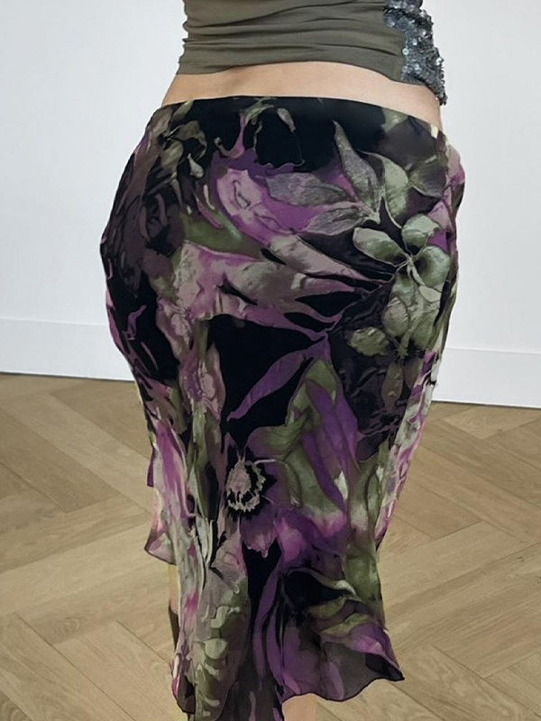 EMMIOL Ombre-Tüll-Minirock