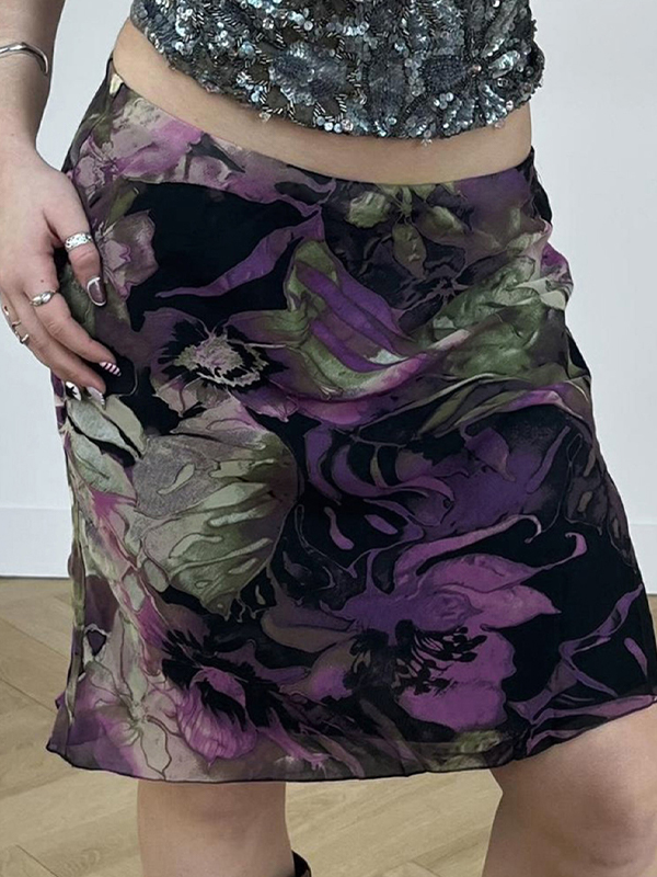 EMMIOL Ombre-Tüll-Minirock