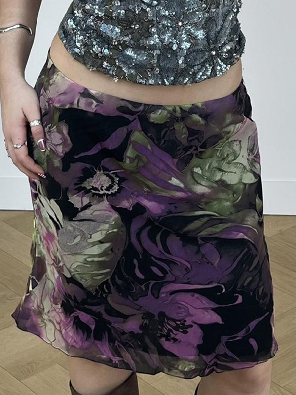 EMMIOL Ombre-Tüll-Minirock