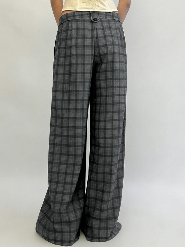 EMMIOL Amerikanische Retro-Hose mit geradem Bein