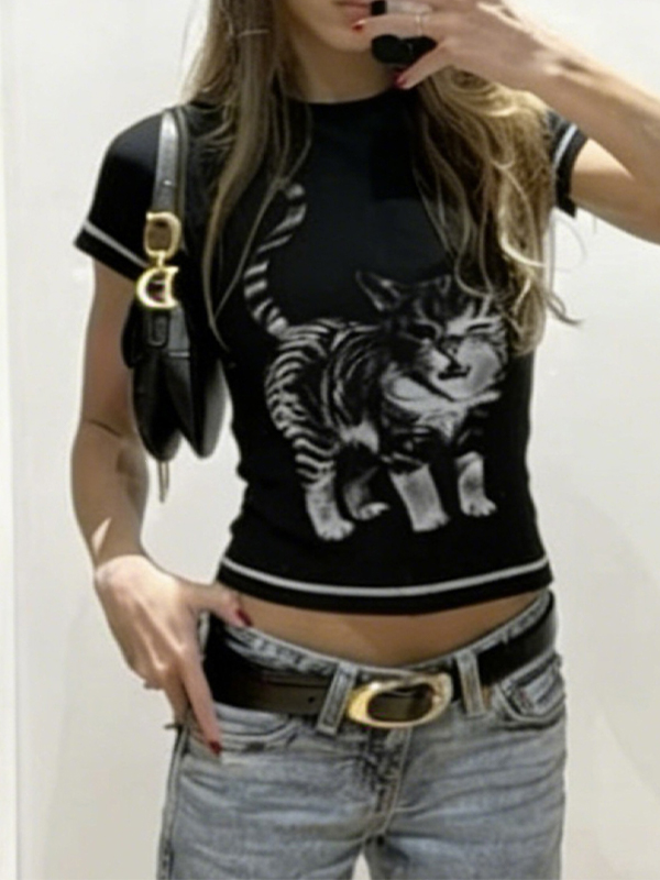 EMMIOL Retro Street Style Short Sleeve