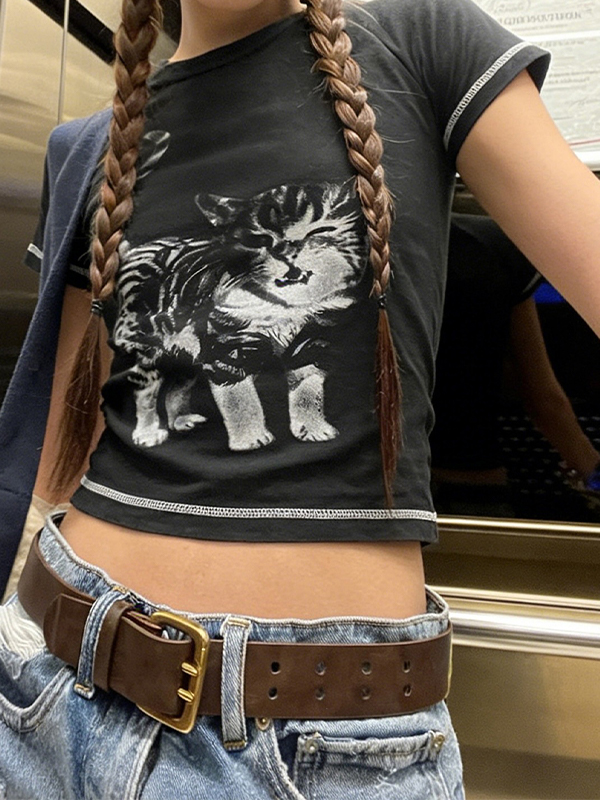 EMMIOL Retro Street Style Short Sleeve