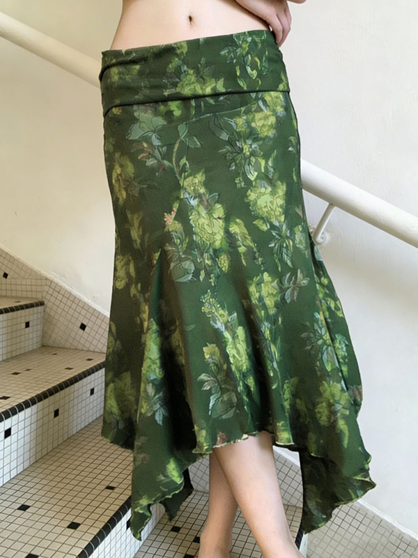 EMMIOL Falda larga de inspiración vintage