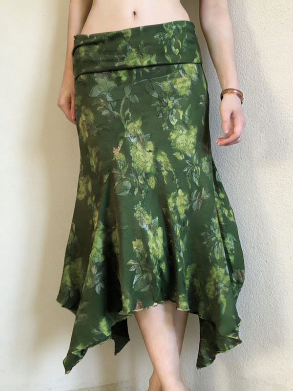 EMMIOL Falda larga de inspiración vintage