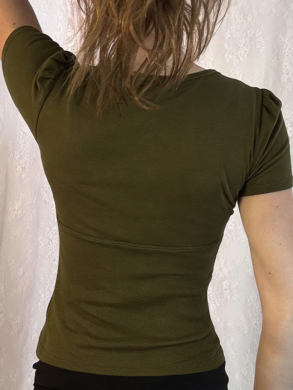 EMMIOL Maniche corte con stampa floreale retrò