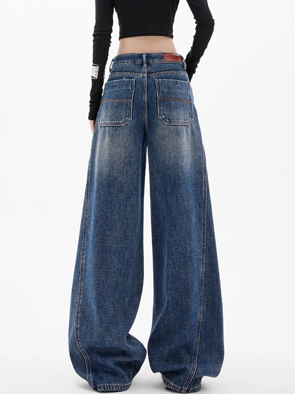 EMMIOL Jeans boyfriend in stile retrò americano