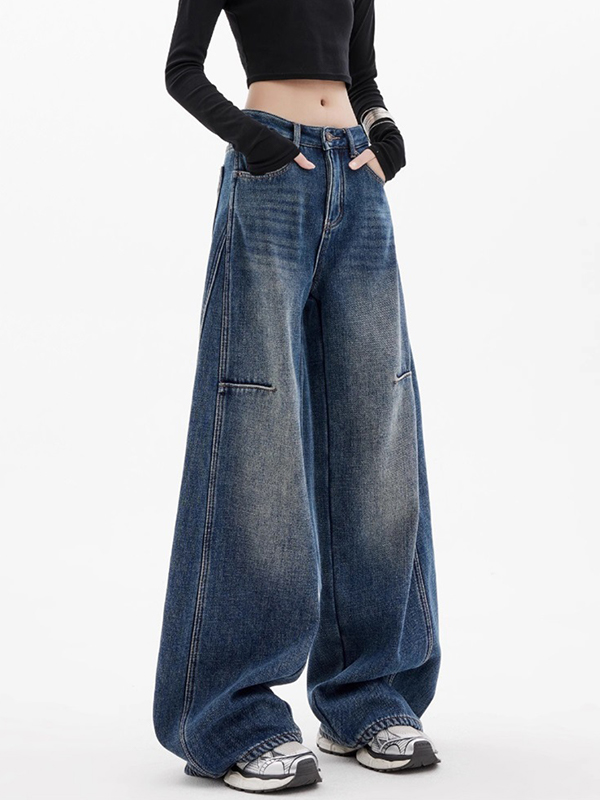 EMMIOL Jeans boyfriend in stile retrò americano