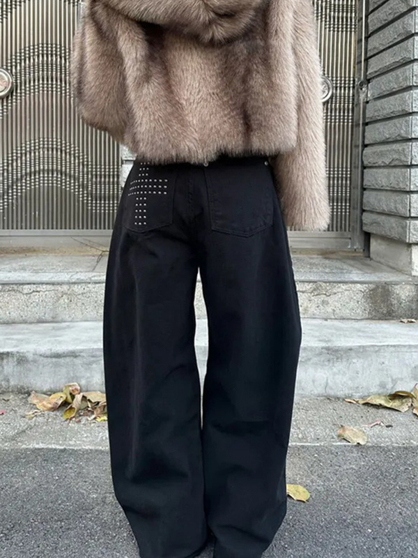 EMMIOL Jeans boyfriend Dark Cross