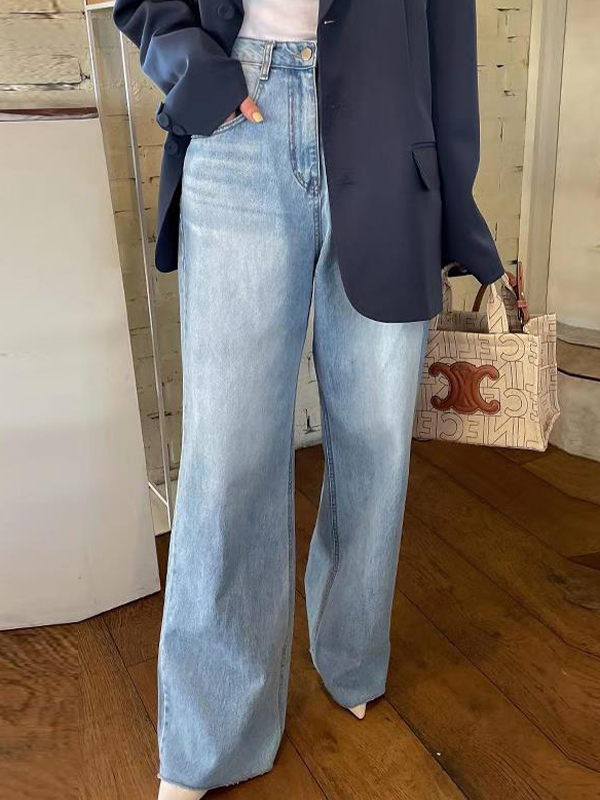 EMMIOL Jeans boyfriend con stampa a forma di cuore