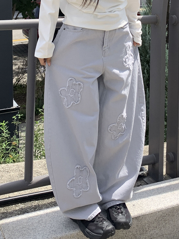 EMMIOL Jeans boyfriend vintage con orli sfrangiati