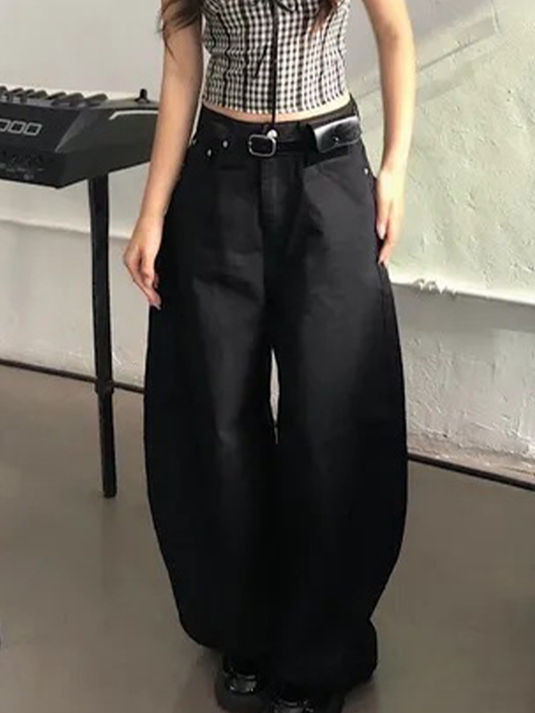 EMMIOL Jeans boyfriend con fiocco sulle tasche