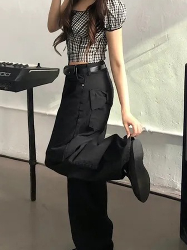 EMMIOL Jeans boyfriend con fiocco sulle tasche