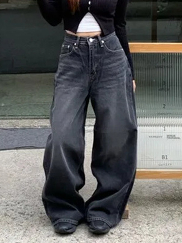 EMMIOL Jeans boyfriend con stampa a fiocco sulle tasche