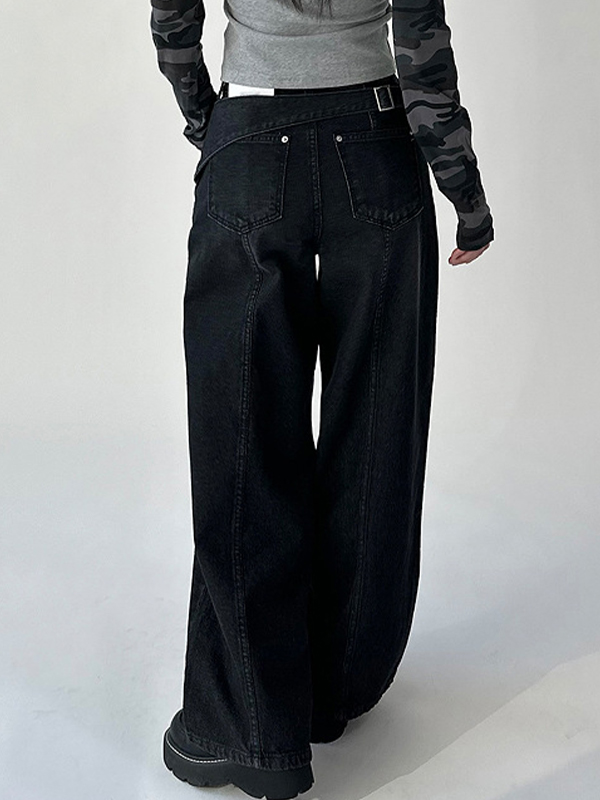 EMMIOL Jeans boyfriend casual a gamba larga