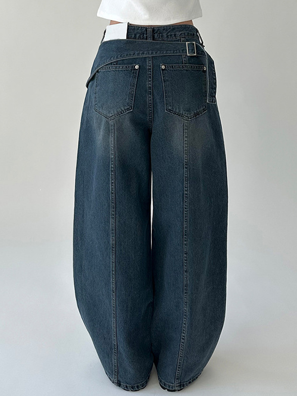 EMMIOL Jeans boyfriend casual a gamba larga