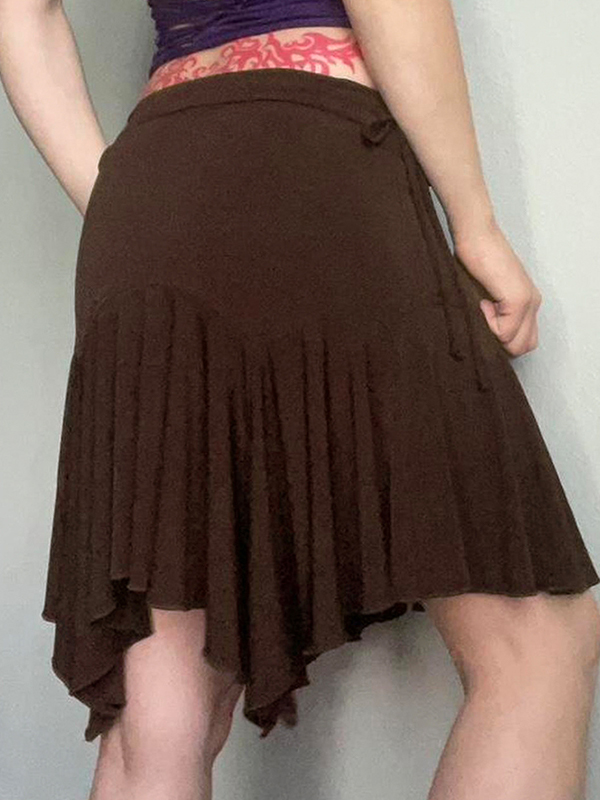 EMMIOL Vintage Brown Maxi Skirt