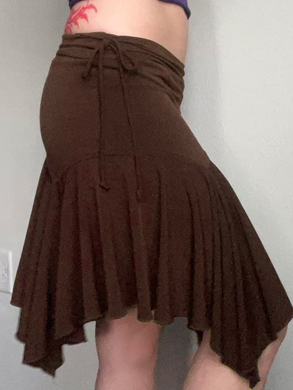 EMMIOL Vintage Brown Maxi Skirt