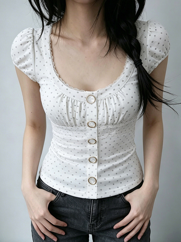 EMMIOL Sweet Young Girl Short Sleeve