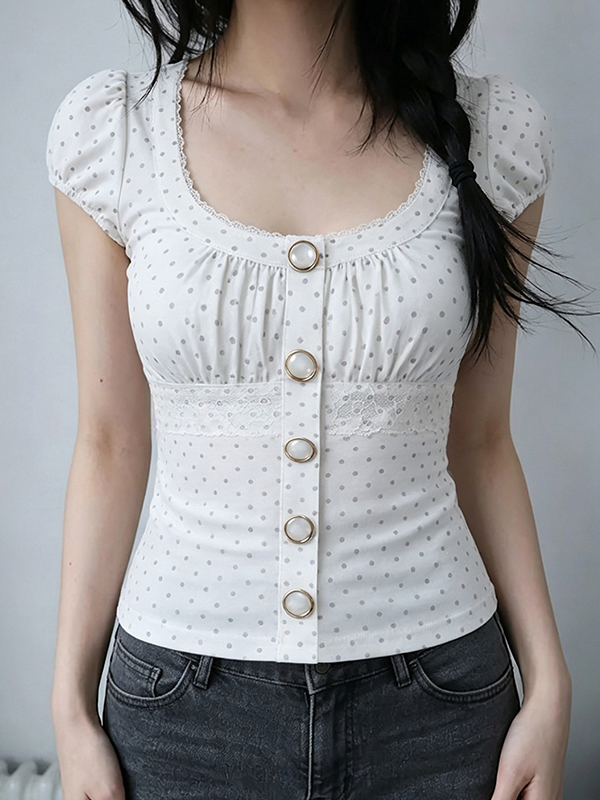 EMMIOL Sweet Young Girl Short Sleeve