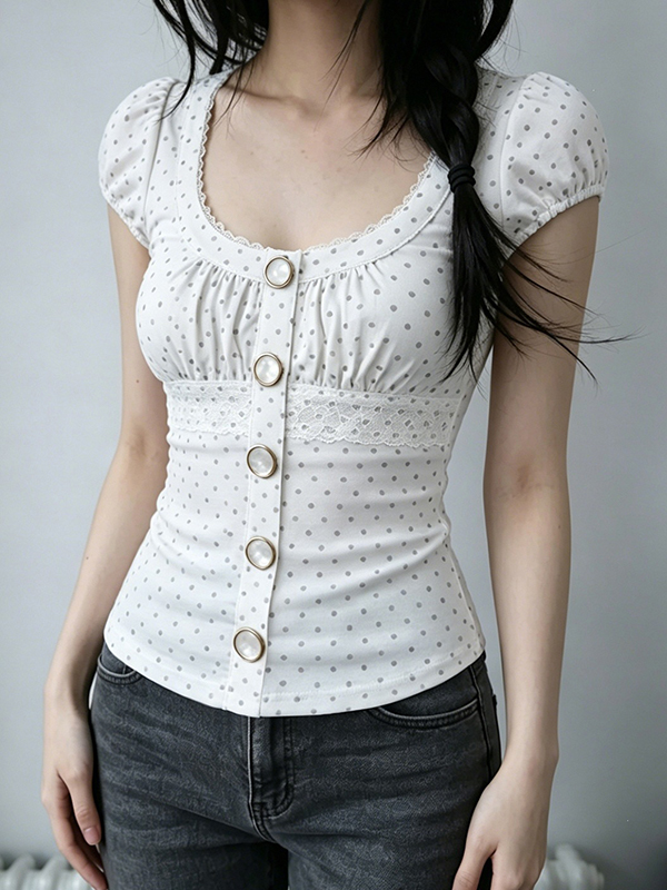 EMMIOL Sweet Young Girl Short Sleeve