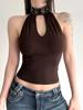 EMMIOL Chaleco halter estilo retro americano