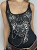 EMMIOL Top de tirantes con estampados personalizados