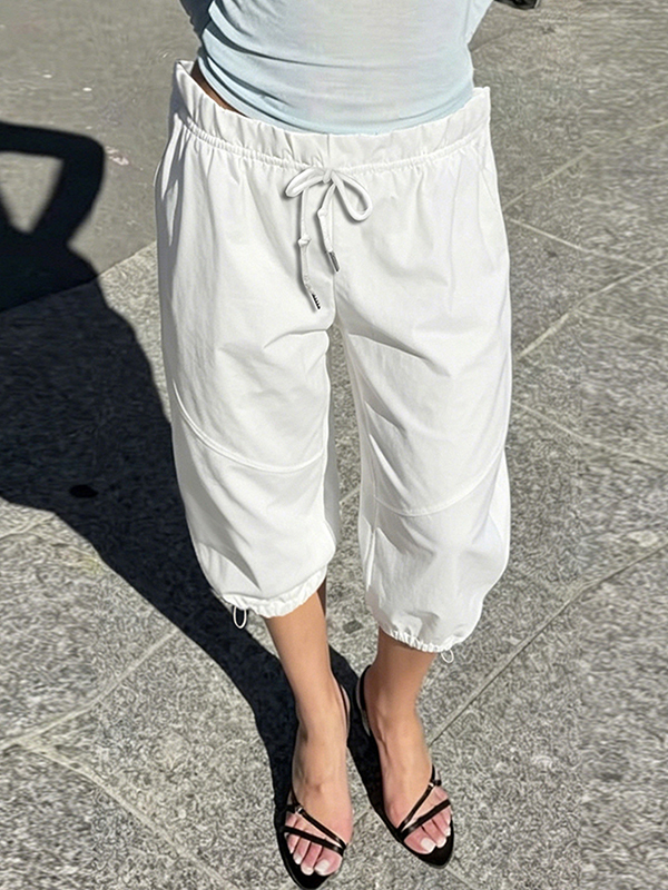 EMMIOL Pantalones cortos minimalistas de colores lisos