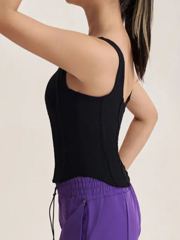 EMMIOL Ribbed Slim-Fit Tank Top