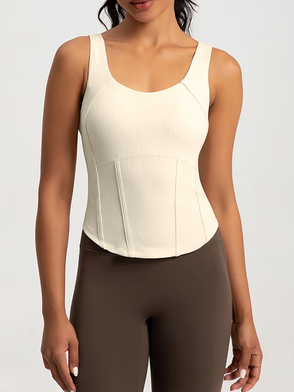 EMMIOL Ribbed Slim-Fit Tank Top