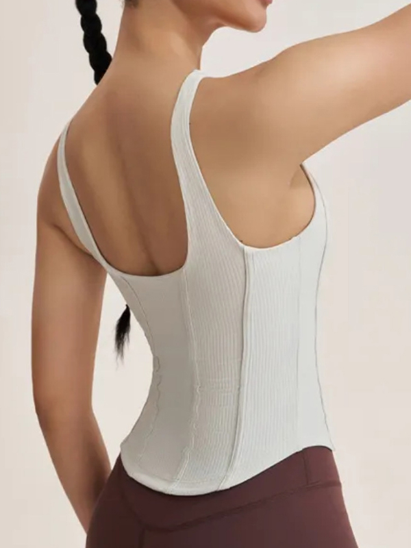 EMMIOL Ribbed Slim-Fit Tank Top
