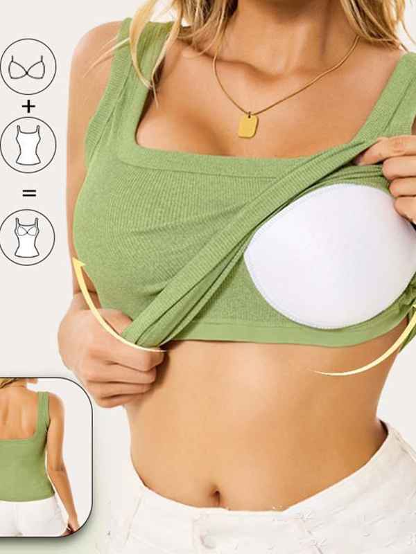 EMMIOL Removable Breast Pads Tank Top