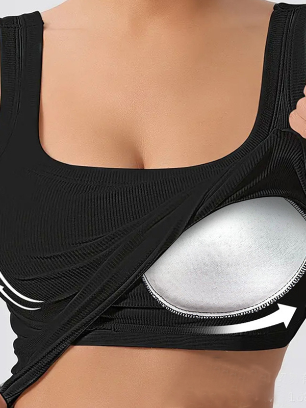 EMMIOL Removable Breast Pads Tank Top