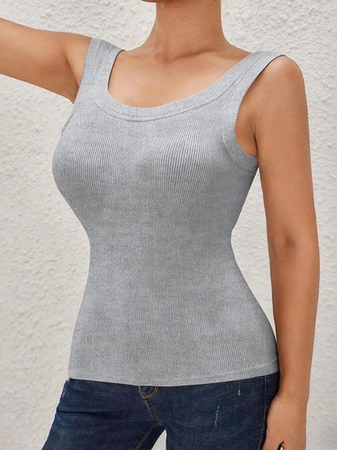 Nahtloses rückenfreies Tanktop mit BH-Einlagen