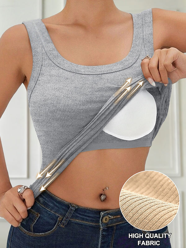 EMMIOL Seamless Backless Bra Pads Tank Top