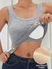 EMMIOL Seamless Backless Bra Pads Tank Top