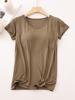 EMMIOL Modal Built-In Padding Short Sleeve