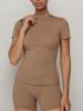 EMMIOL Contrasting Trim Short Sleeve