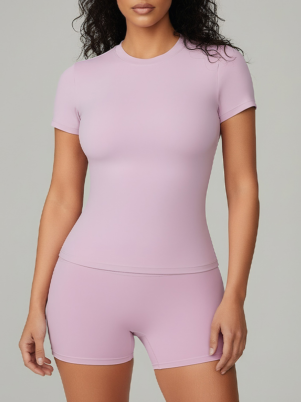 EMMIOL Contrasting Trim Short Sleeve