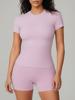 EMMIOL Contrasting Trim Short Sleeve