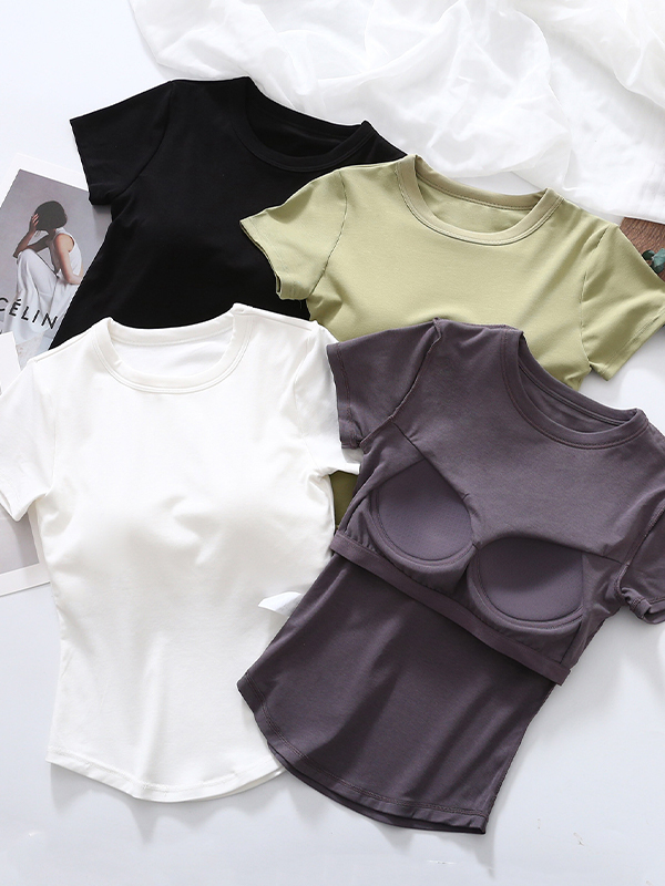 EMMIOL Padded Cups Short Sleeve