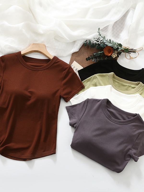 EMMIOL Padded Cups Short Sleeve